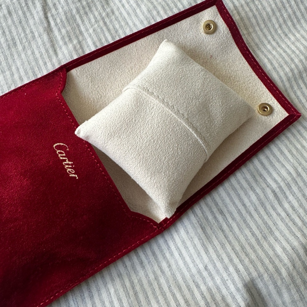 Cartier jewelry travel pouch